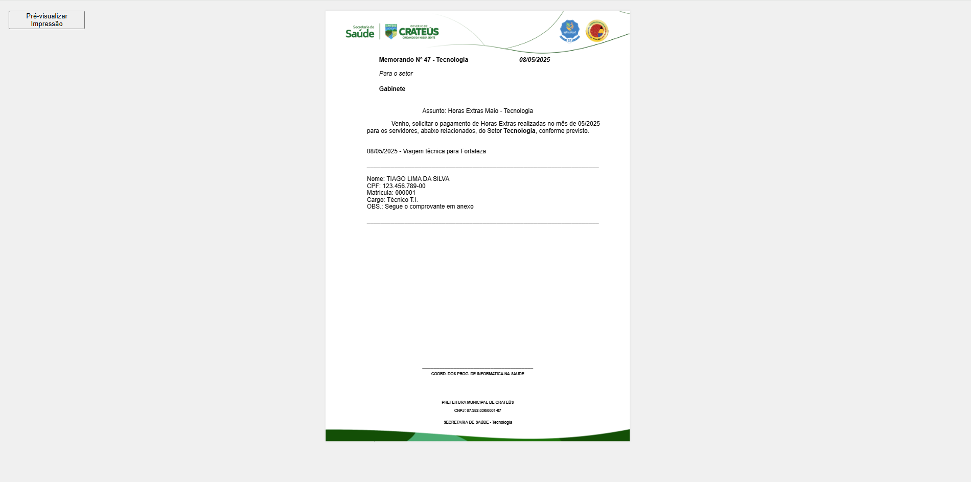 Gerador de Ofícios - Screenshot 5